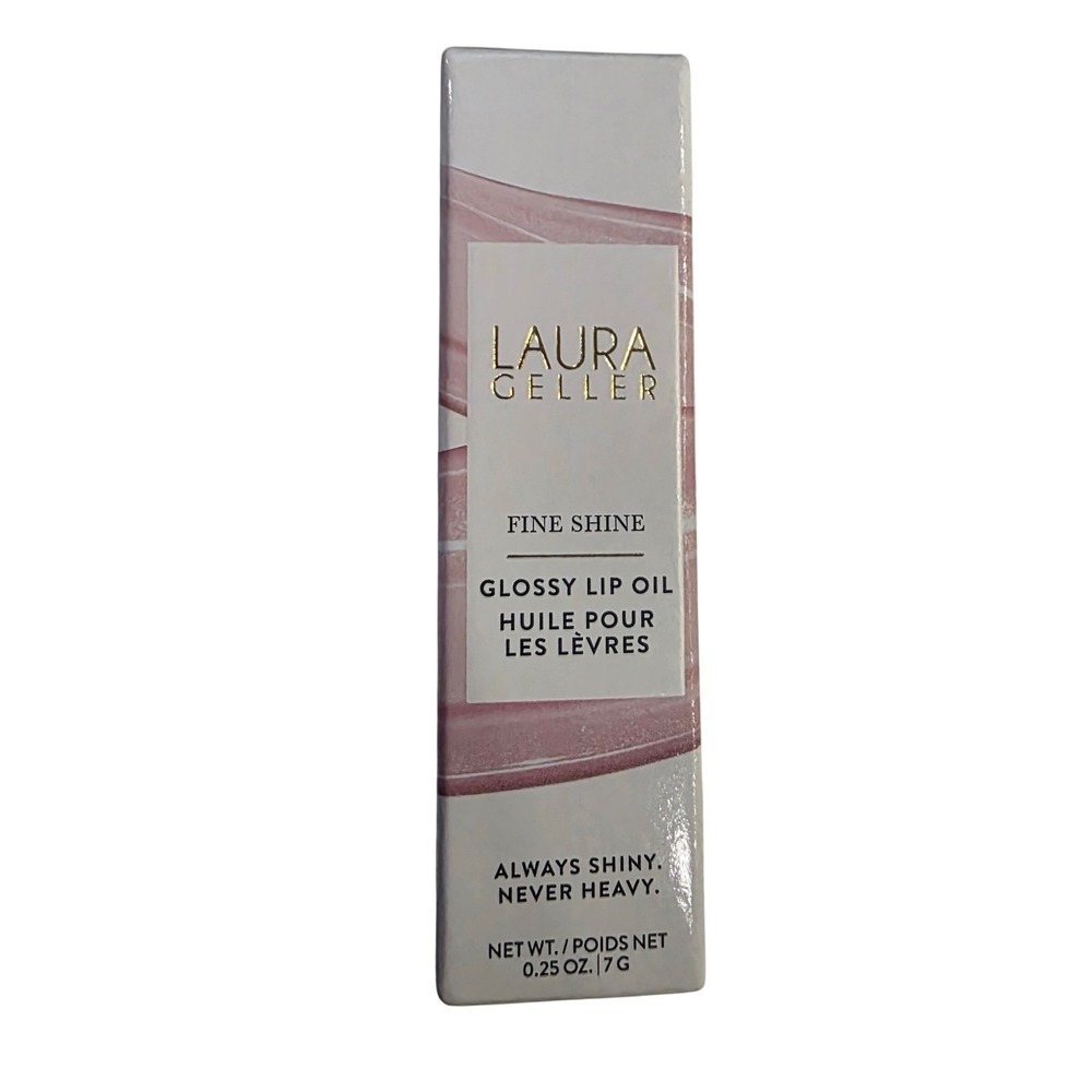 Laura Geller Fine Shine Glossy Lip Oil Mauve Along Hydration & Shine Net 0.25 Oz